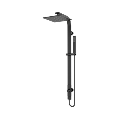 Astra Rain Square Twin Shower Single Hose Matte Black