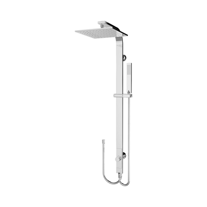 Astra Rain Square Twin Shower Double Hose Chrome