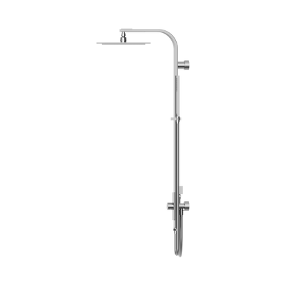 Astra Rain Square Twin Shower Double Hose Chrome