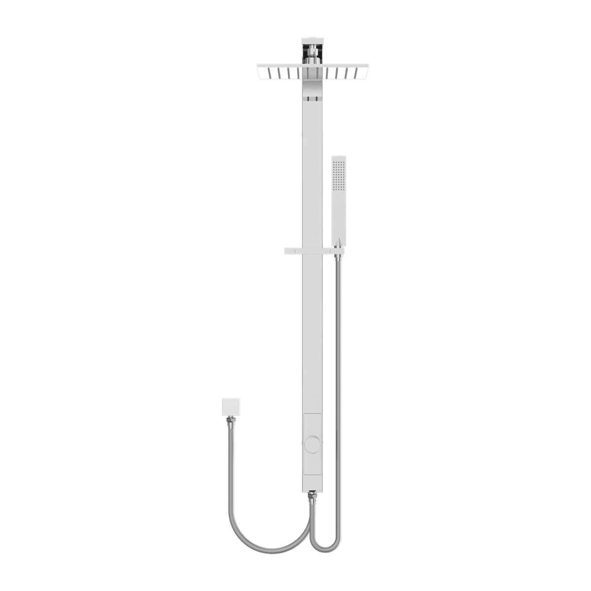 Astra Rain Square Twin Shower Double Hose