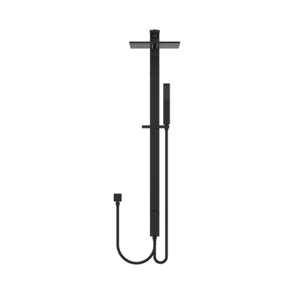 Astra Rain Square Twin Shower Double Hose Matte Black