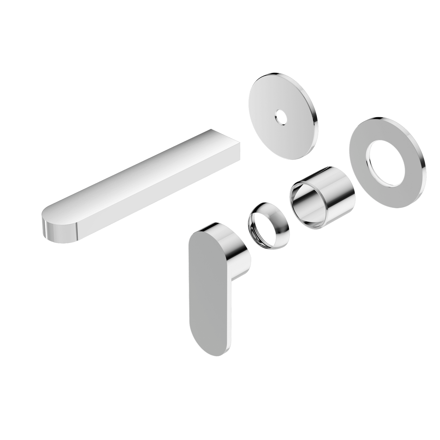 Ecco Wall Basin/Bath Mixer Separate Back Plate Trim Kits Only