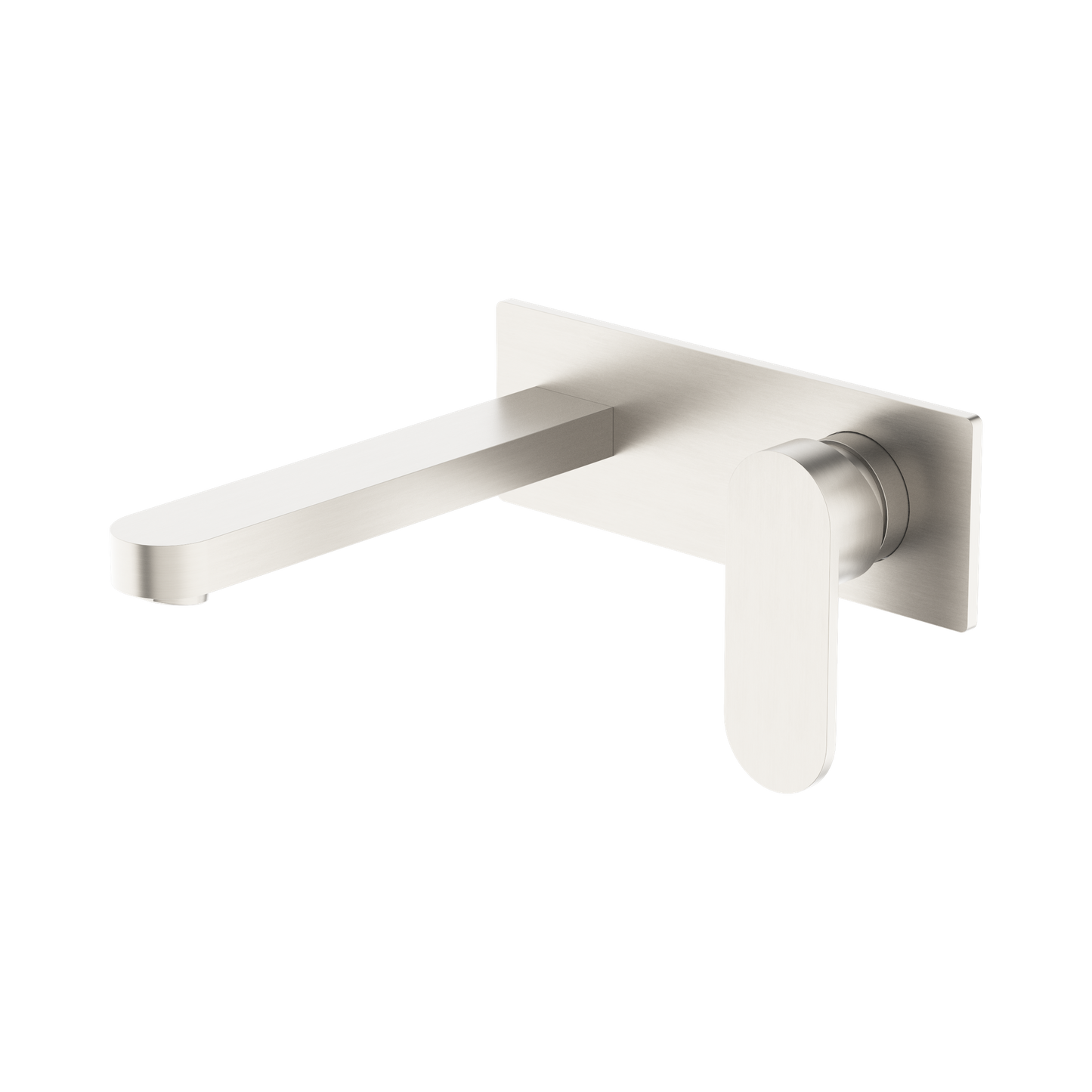 Ecco Wall Basin/Bath Mixer Brushed Nickel