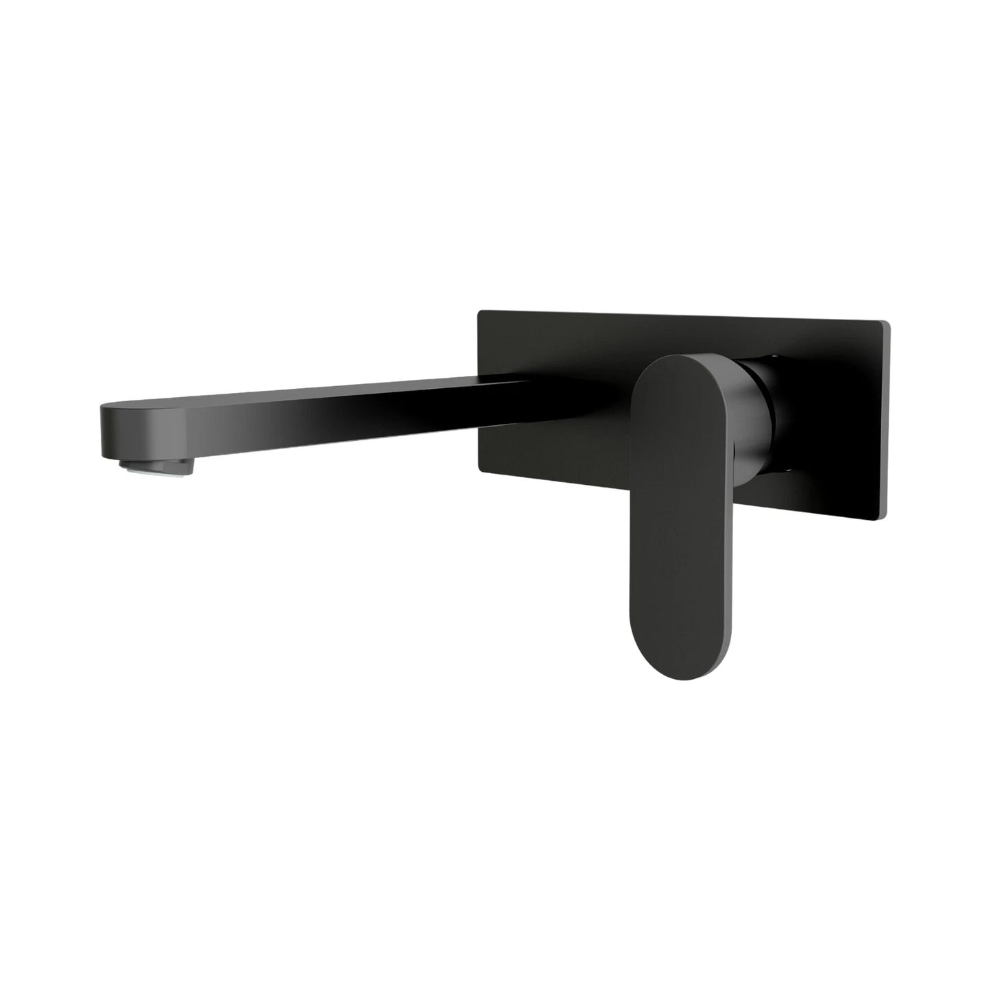 Ecco Wall Basin/Bath Mixer Matte Black