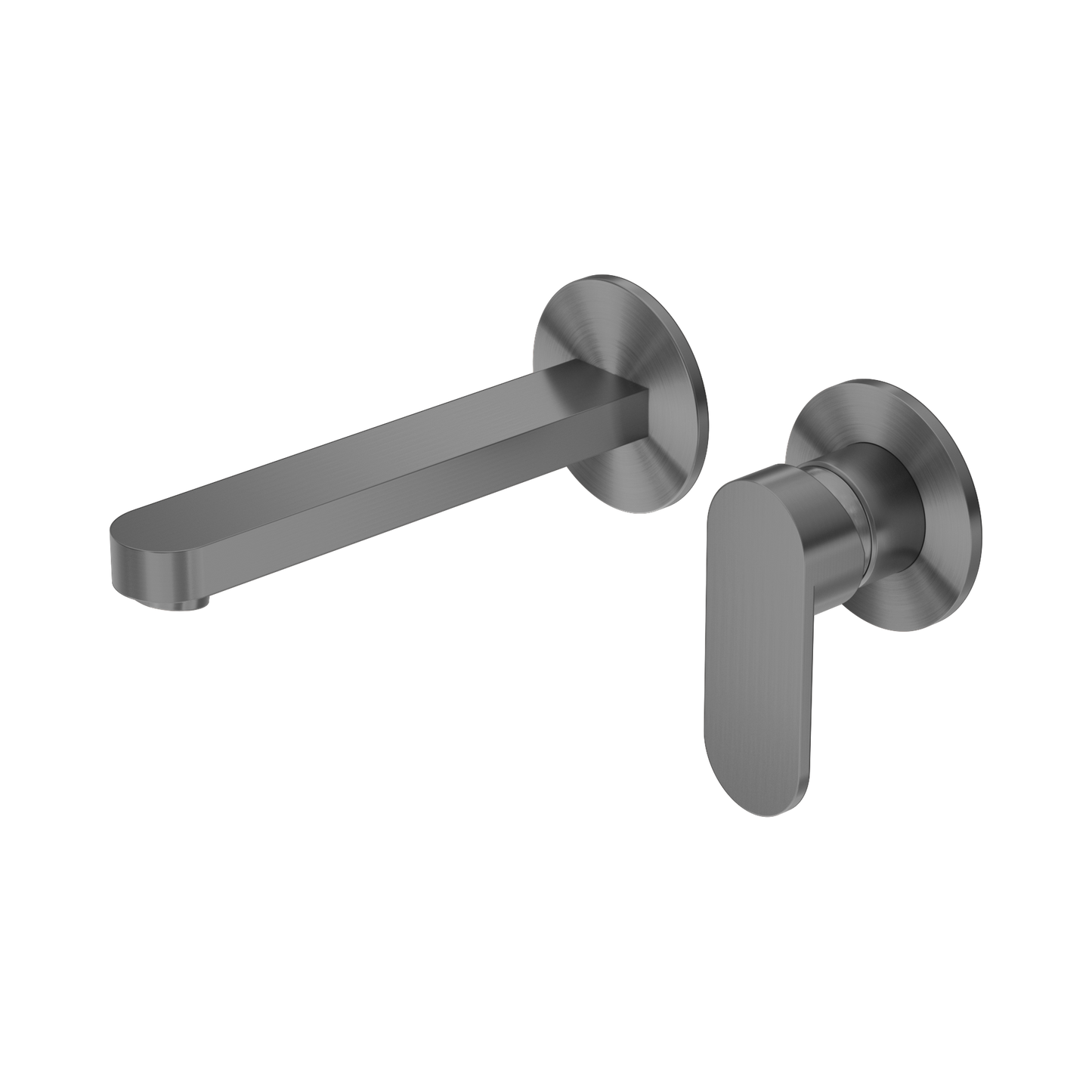 Ecco Wall Basin/Bath Mixer Separate Back Plate Gun Metal