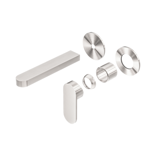 Ecco Wall Basin/Bath Mixer Separate Back Plate Trim Kits Only Brushed Nickel