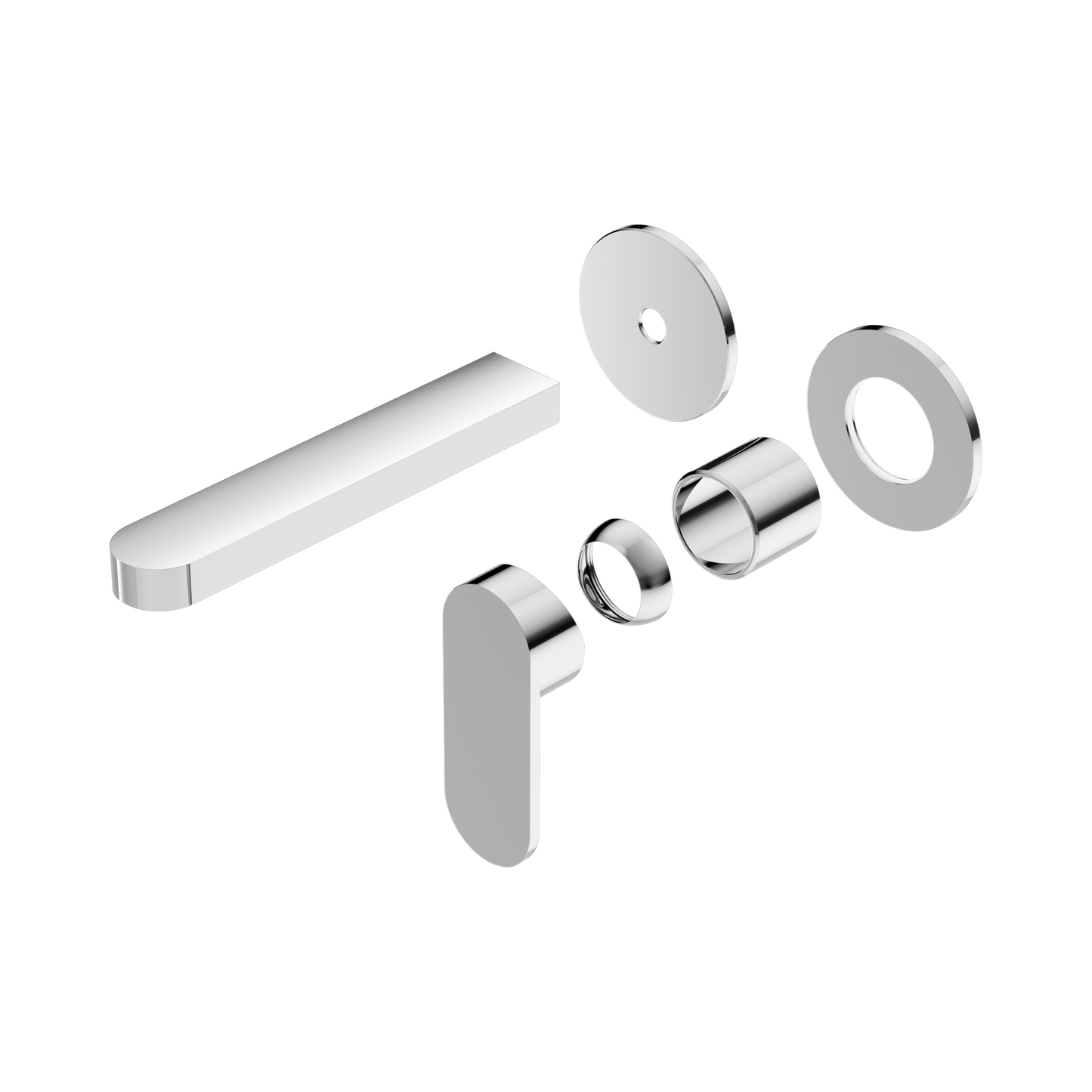 Ecco Wall Basin/Bath Mixer Separate Back Plate Trim Kits Only Chrome