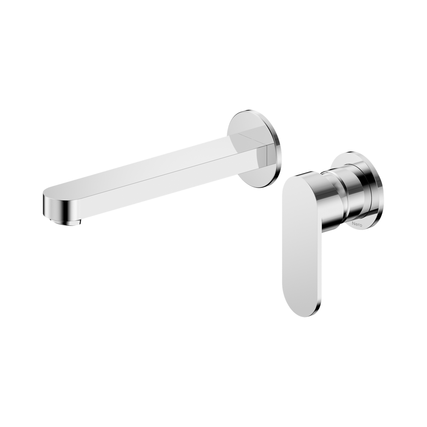 Ecco Wall Basin/Bath Mixer Separate Back Plate 60mm Chrome