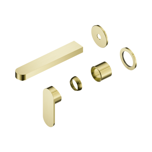 Ecco Wall Basin/Bath Mixer Separate Back Plate 60mm Trim Kits Only Brushed Gold