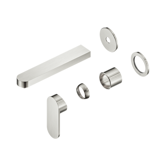 Ecco Wall Basin/Bath Mixer Separate Back Plate 60mm Trim Kits Only Brushed Nickel