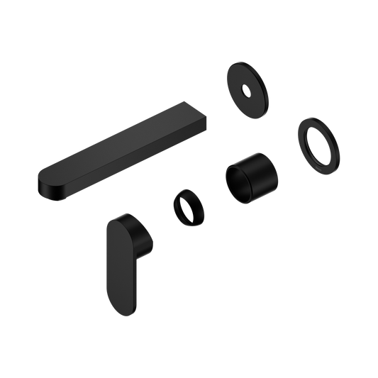 Ecco Wall Basin/Bath Mixer Separate Back Plate 60mm Trim Kits Only Matte Black