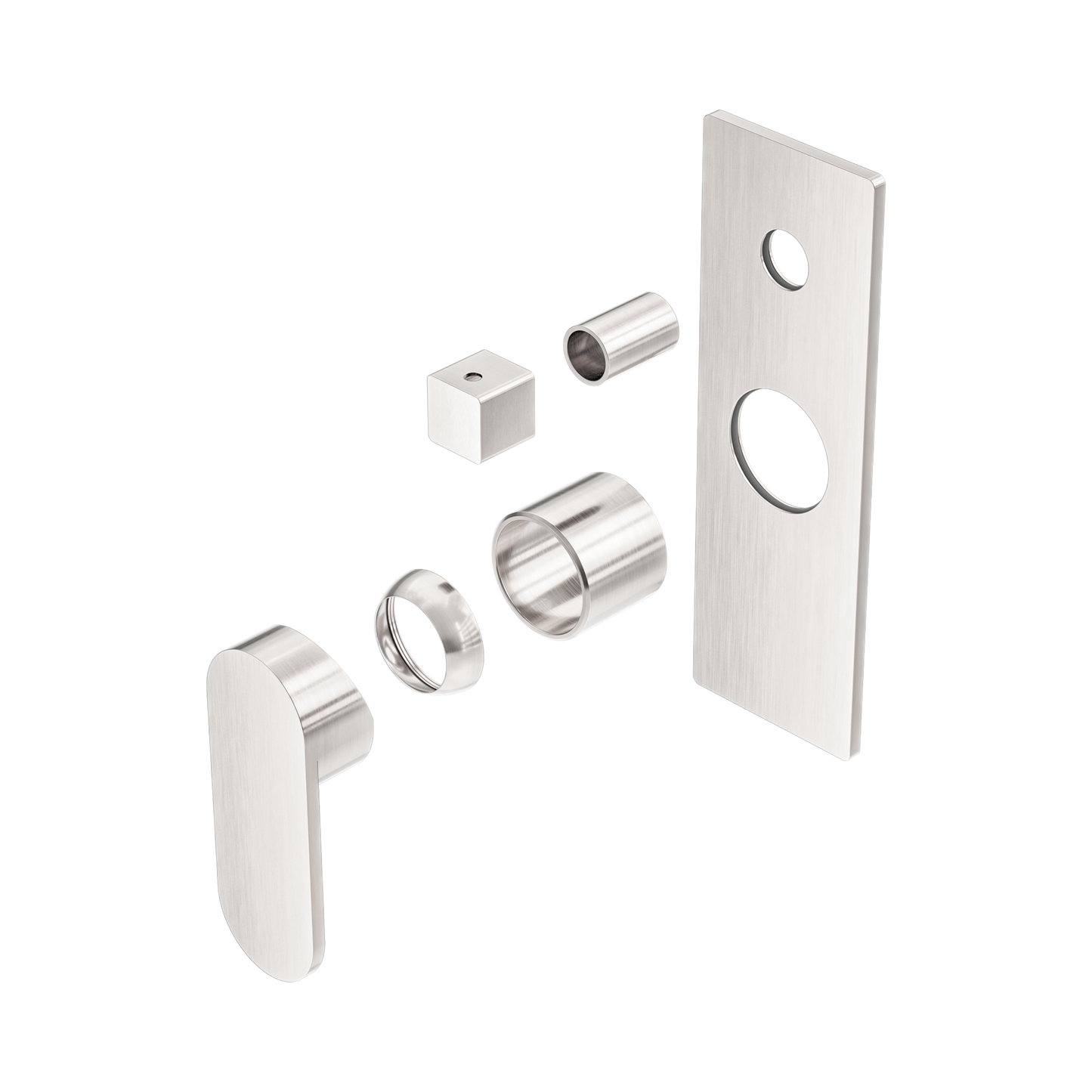 Ecco Shower Mixer With Diverter Trim Kits Only Brushed Nickel