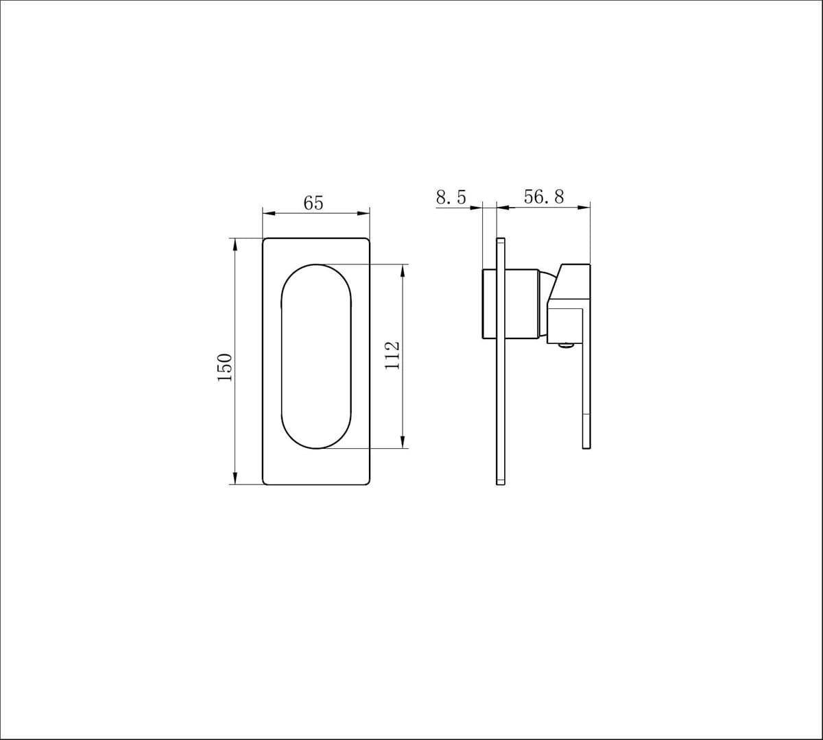 Ecco Shower Mixer Trim Kits Only