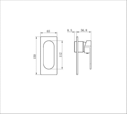 Ecco Shower Mixer Trim Kits Only