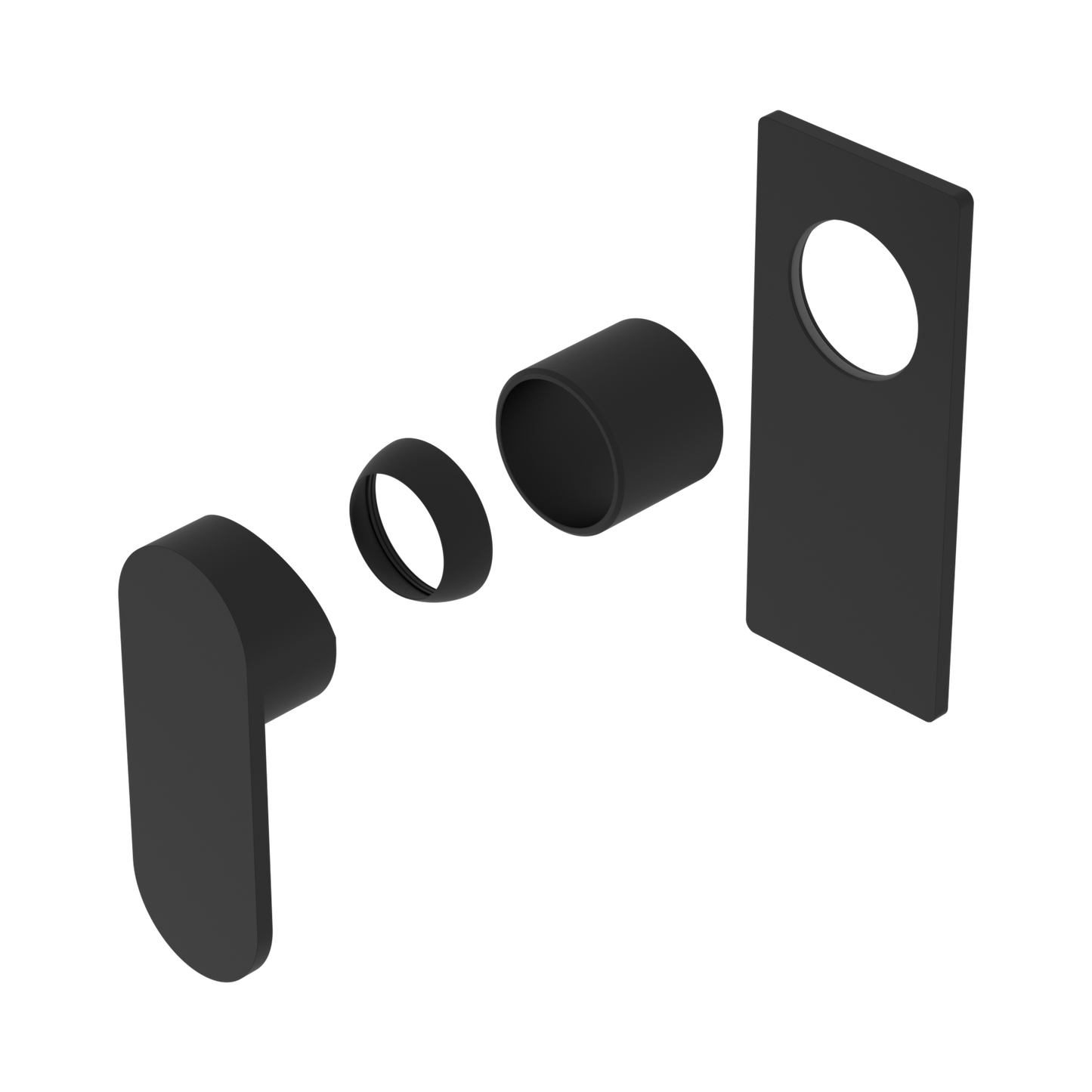 Ecco Shower Mixer Trim Kits Only Matte Black