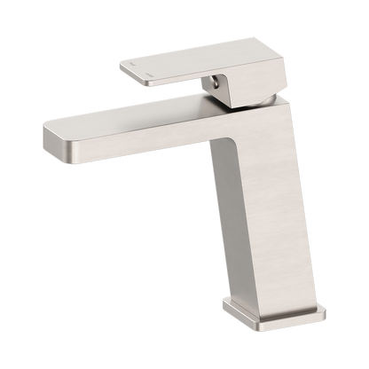 Celia Basin Mixer Angle Spout Brushed Nickel