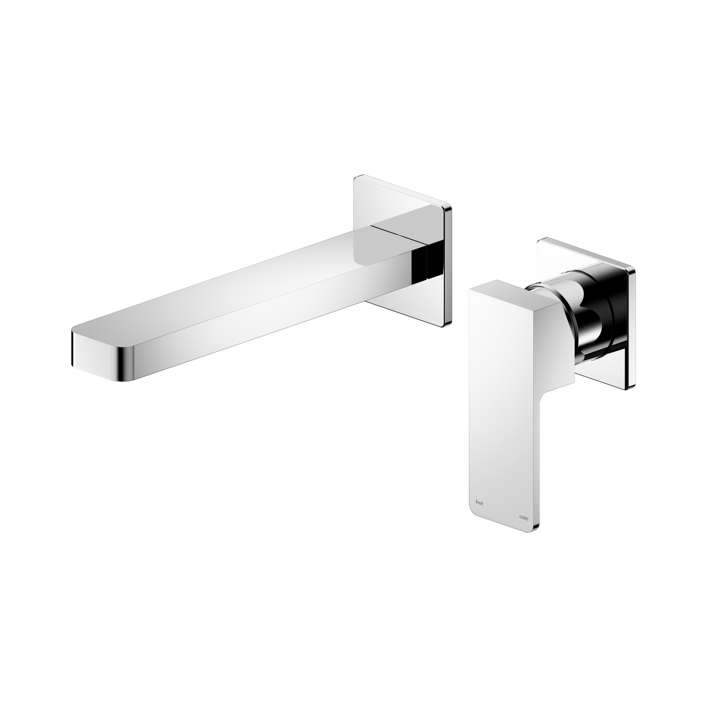 Celia Wall Basin/Bath Mixer Separate Back Plate Chrome