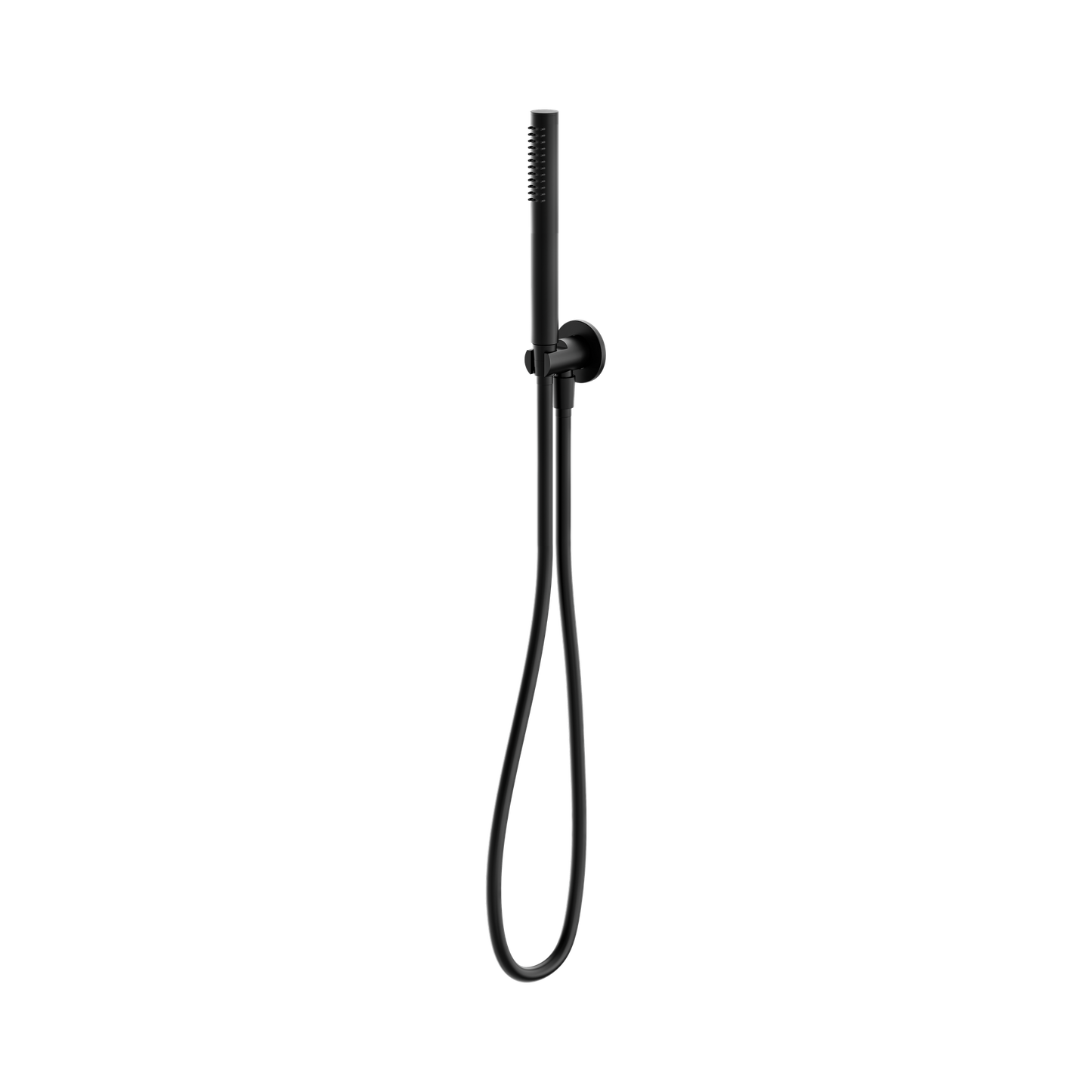 Slim Shower On Bracket Matte Black