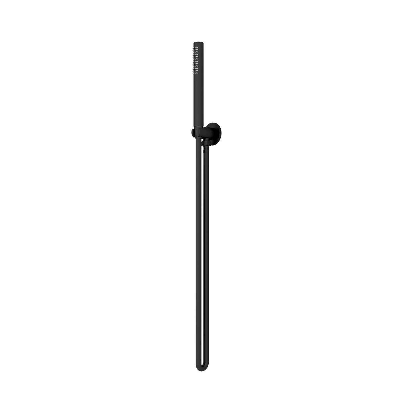 Slim Shower On Bracket Matte Black