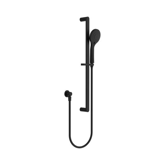 Ecco Shower Rail With Air Shower Matte Black