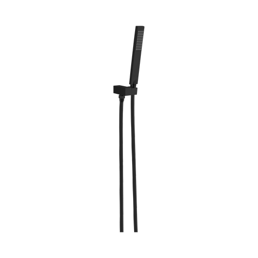 Square Shower On Bracket Matte Black