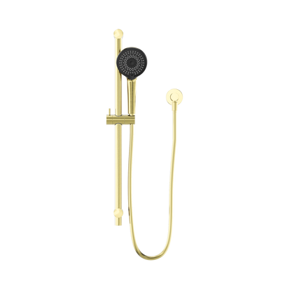Round Metal Project Rail Shower Brushed Gold