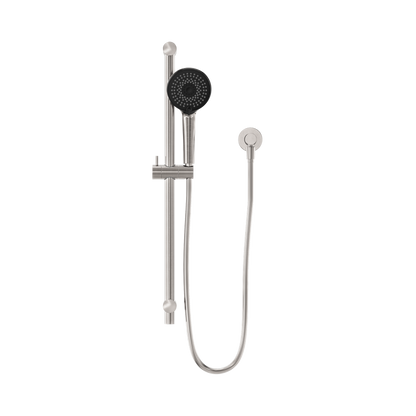 Round Metal Project Rail Shower Brushed Nickel