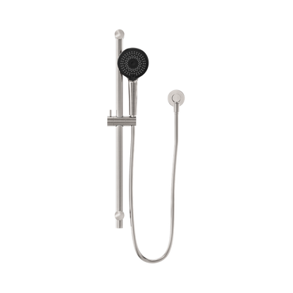 Round Metal Project Shower Rail 4 Star Rating Brushed Nickel