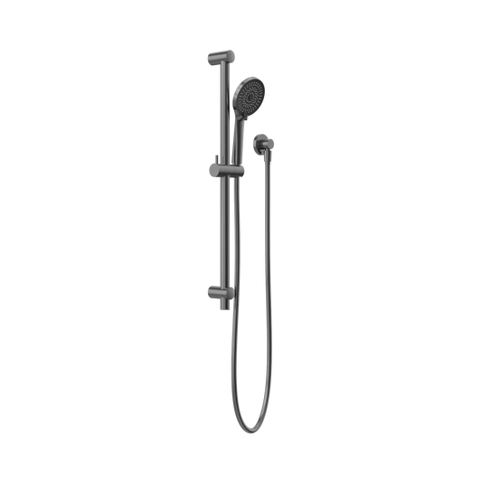 Round Metal Project Shower Rail 4 Star Rating Gun Metal