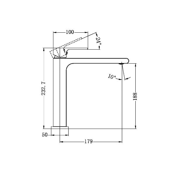 Nero Bianca Mid-Tall Basin Mixer