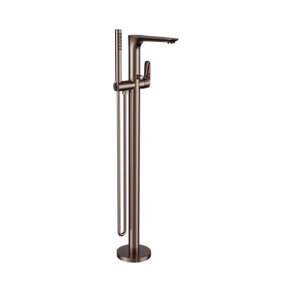 Bianca Freestanding Bath Mixer With Hand Shower Brushed Bronze