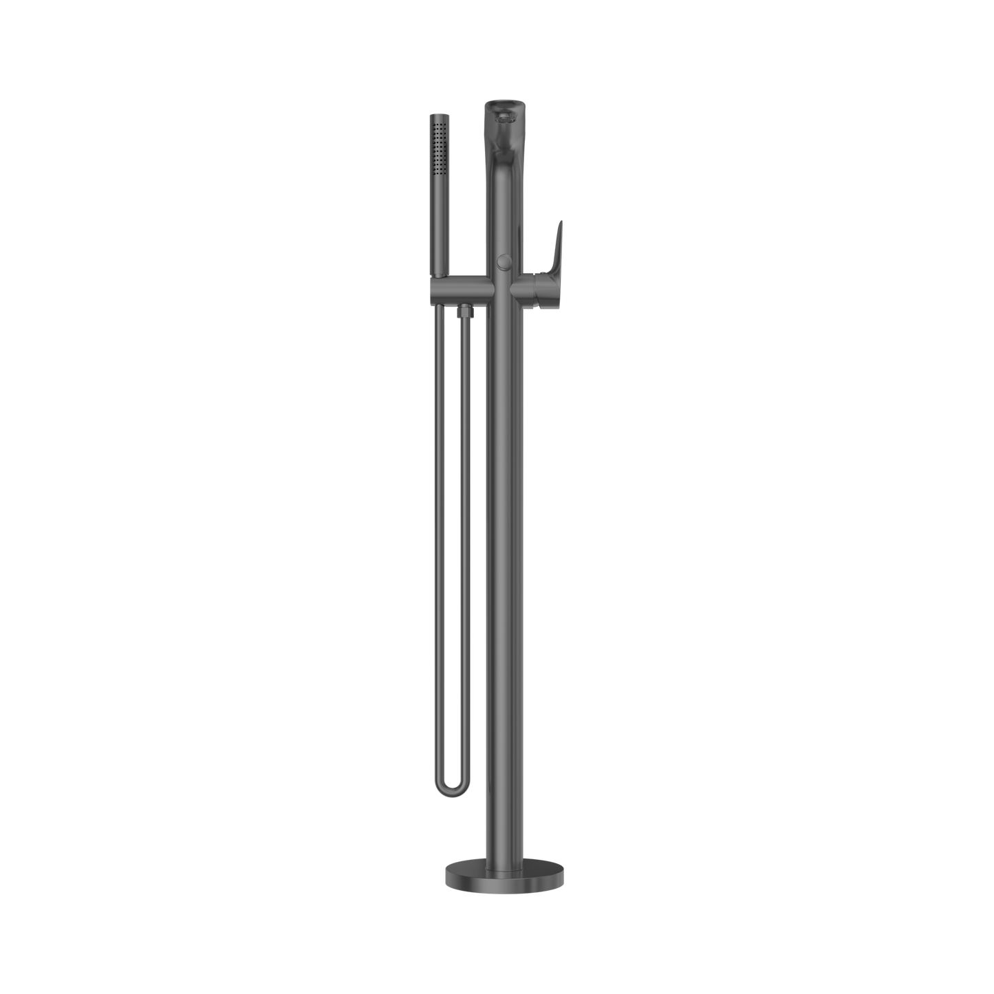 Bianca Freestanding Bath Mixer With Hand Shower Gun Metal
