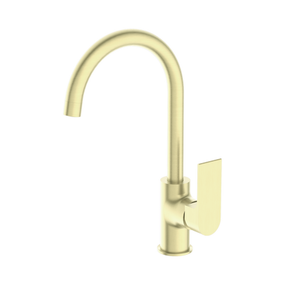 Bianca Kitchen Mixer Gooseneck Spout Brushed Gold