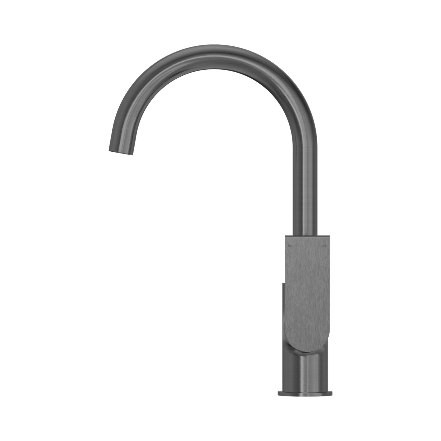 Bianca Kitchen Mixer Gooseneck Spout Gun Metal