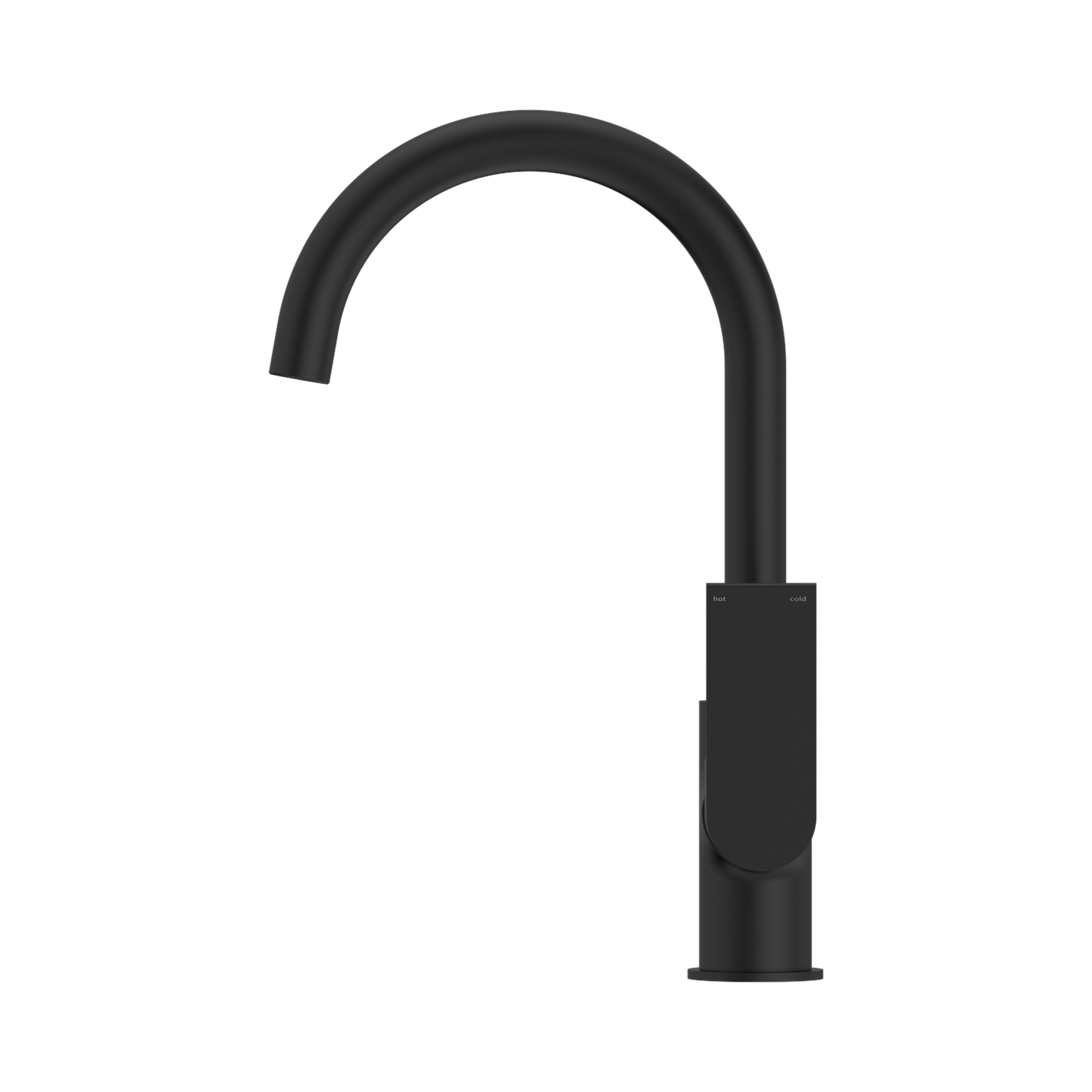 Bianca Kitchen Mixer Gooseneck Spout Matte Black