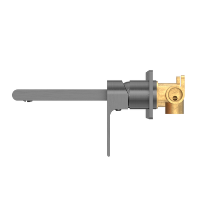 Nero Bianca Wall Mixer 200mm Spout