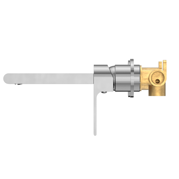 Nero Bianca Wall Mixer 200mm Spout Separate Backplates