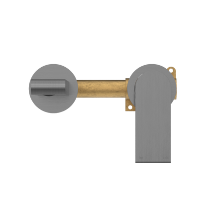 Nero Bianca Wall Mixer 200mm Spout Separate Backplates