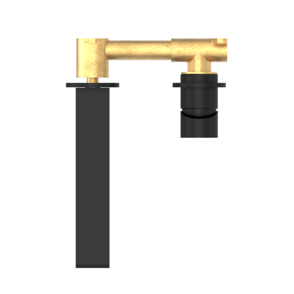 Nero Bianca Wall Mixer 200mm Spout Separate Backplates