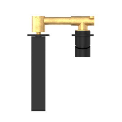 Nero Bianca Wall Mixer 200mm Spout Separate Backplates