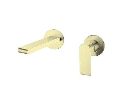Nero Bianca Wall Mixer 200mm Spout Separate Backplates