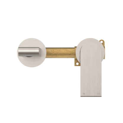 Nero Bianca Wall Basin Mixer set