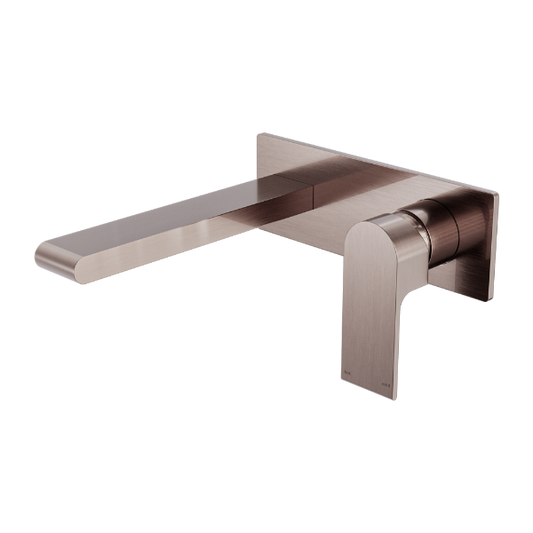 Nero Bianca Wall Basin/Bath Mixer 187mm  NR321510aBZ