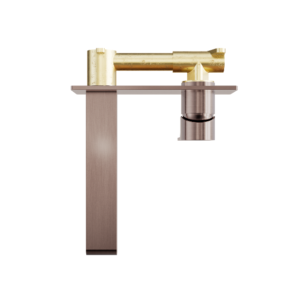 Nero Bianca Wall Basin/Bath Mixer 187mm  NR321510aBZ