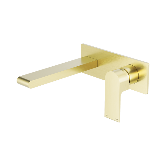 Bianca Wall Basin/Bath Mixer 230mm Brushed Gold
