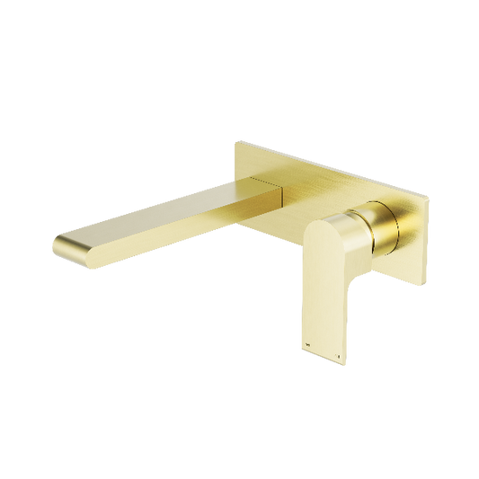 Nero Bianca Wall Basin/Bath Mixer 230mm Brushed  NR321510BBG