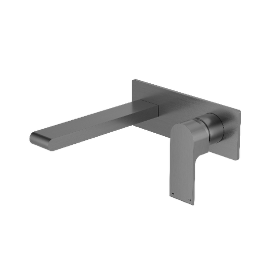 Nero Bianca Wall Basin/Bath Mixer 230mm Gun Metal NR321510BGM