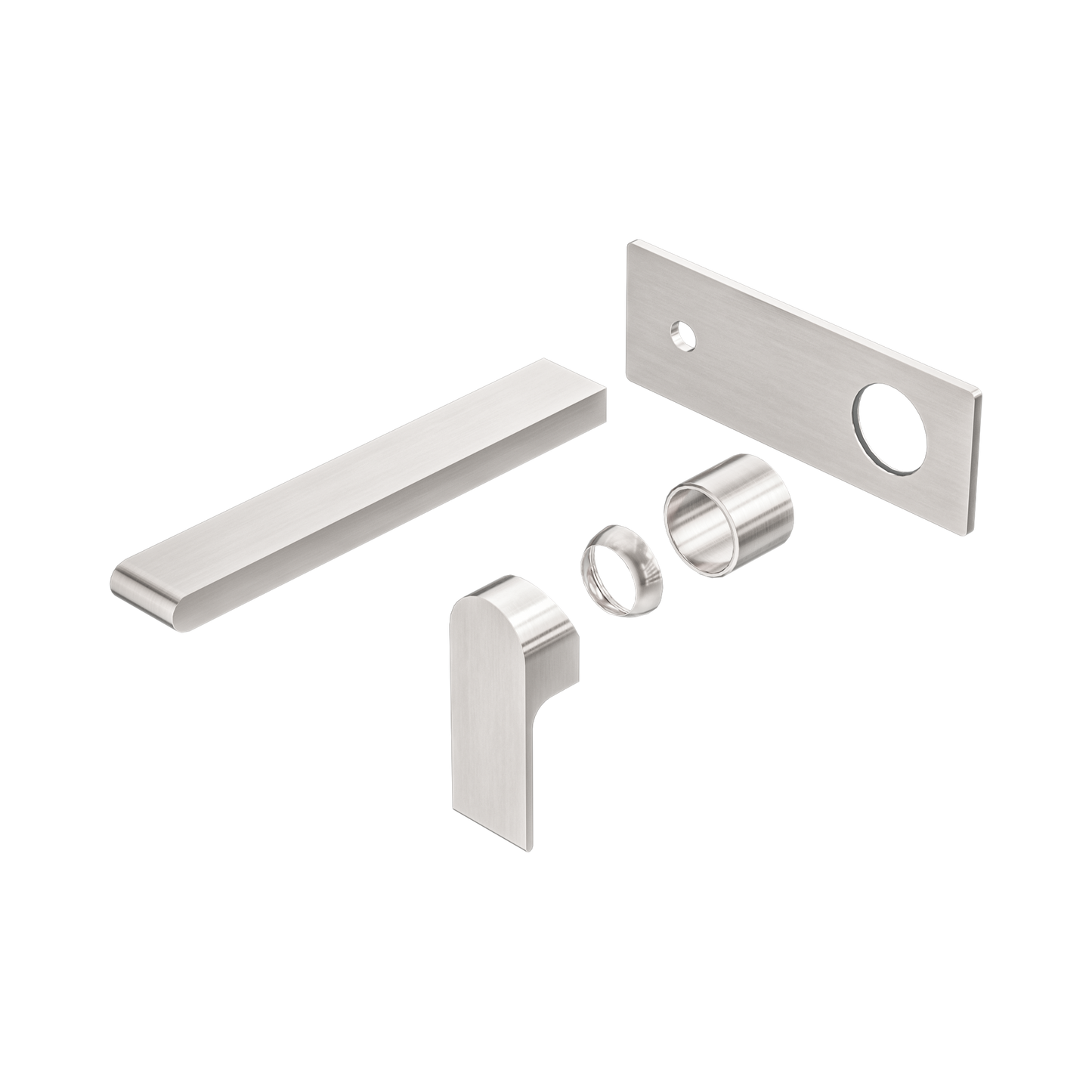 Bianca Wall Basin/Bath Mixer 230mm Trim Kits Only Brushed Nickel