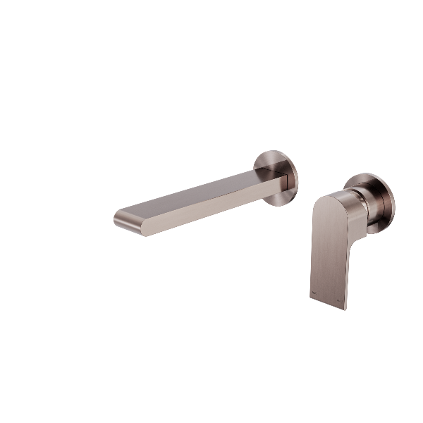 Nero Bianca Wall Basin/Bath Mixer Separate Back Plate 187mm  NR321510eBZ
