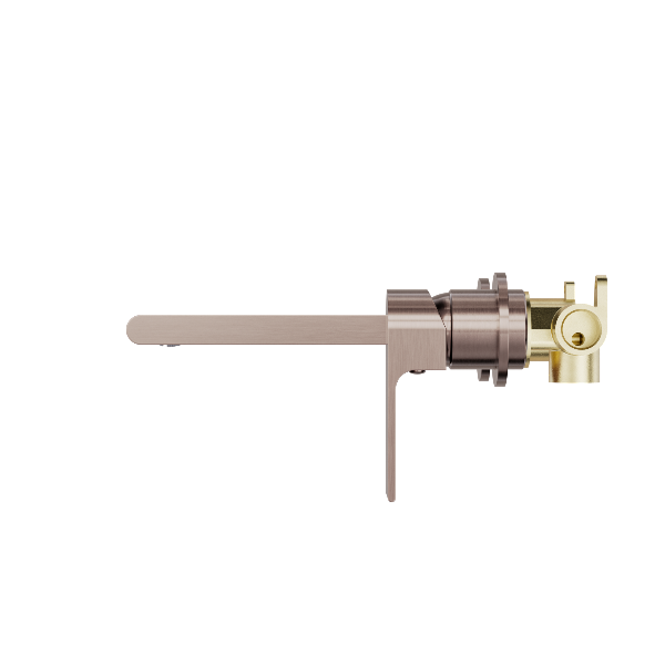 Nero Bianca Wall Basin/Bath Mixer Separate Back Plate 187mm  NR321510eBZ
